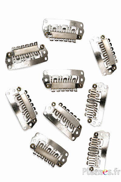 Clip - 28 mm x 10 mm - argento